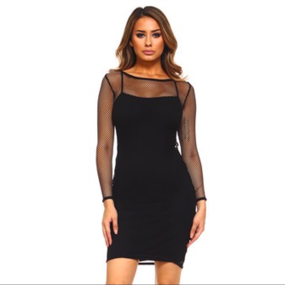 Netted dress, Spaghetti Strap Long Cami Top/Dress - Picture 6 of 7